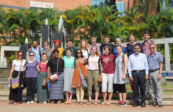 Ohio State University students in Manipal